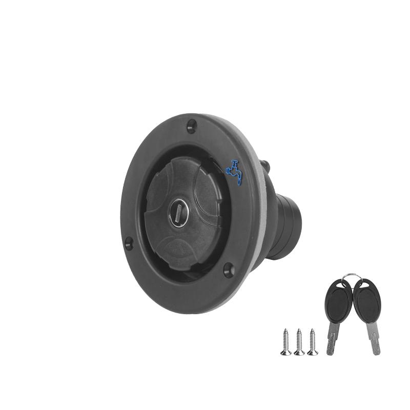 TYTXRV Accessories Gravity Fresh Water Fill Hatch Inlet Filter Lockable For RV Boat Camper Trailer Black Caravan Accessories