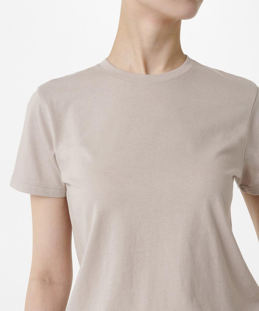 MUSINSA STANDARD WOMAN Women'S Modal Blend Basic Crew Neck T-Shirt [Light Beige]