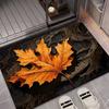 Напольный коврик в стиле кленового листа Diatom Mud, коврик для входной двери, впитывающий коврик для ног в ванной комнате, напольный коврик для ванной комнаты