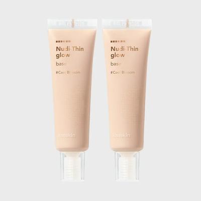 NUDISEN GLOW BASE 30мл x 2 (Холодный цветущий/Ванильно-бежевый)