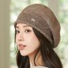 Women's Autumn/Winter Wool Beret - Fashionable, Versatile, Warm, and Luxurious Knit Beanie