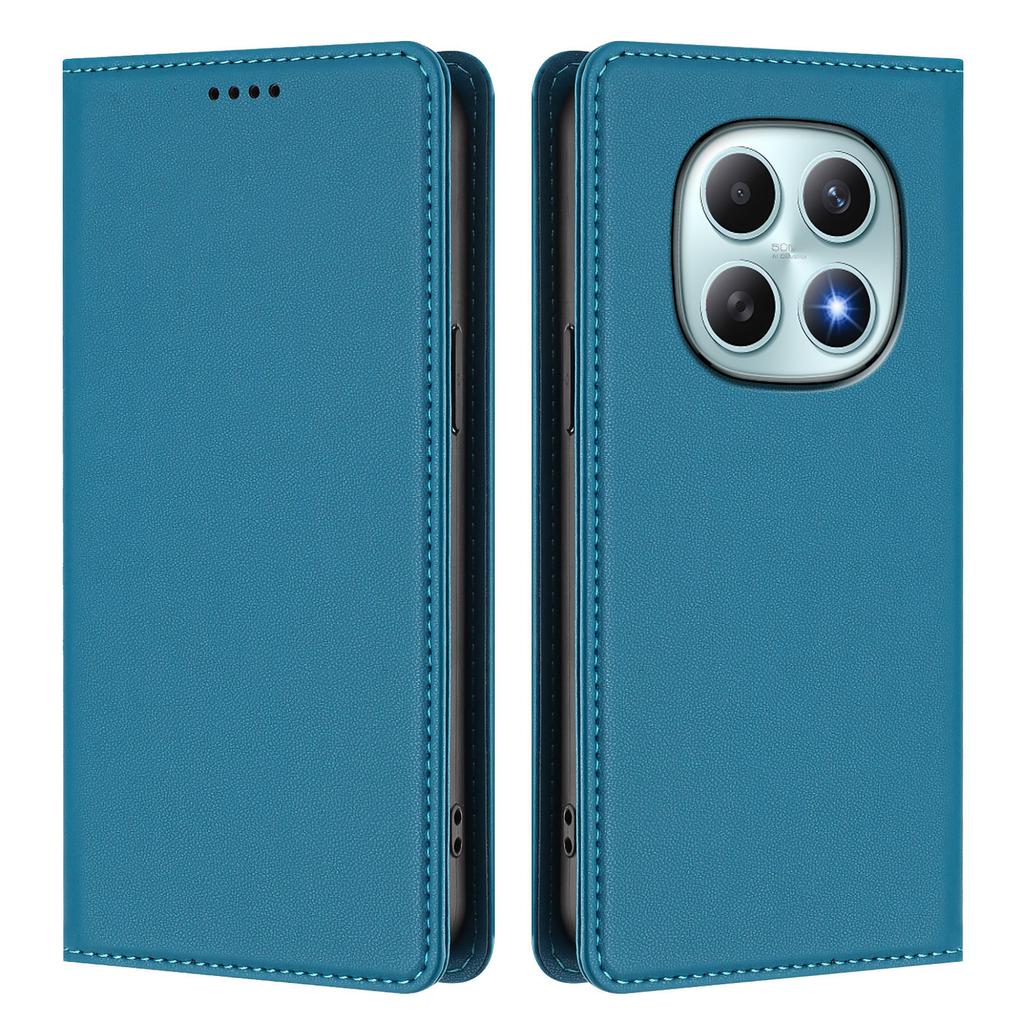 Для Xiaomi Poco M8 5G/Redmi Note 15 5G (Глобальный)/15 4G (Глобальный) Кожаный чехол-кошелек с магнитной застежкой и RFID-защитой для телефона