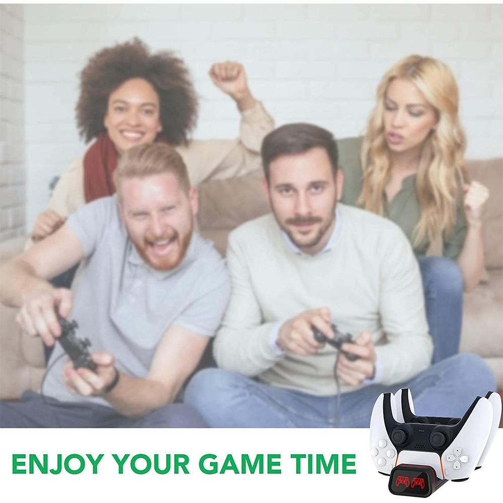 Двойная док-станция для зарядки ручек контроллеров для Xbox Series X/S/ PS5 Держатель для зарядки Nintendo Switch
