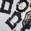 1Pcs European-Style Resin Material Black-Edged Prop Photo Frame, Diy Wall Decoration, Suitable For Shooting Props