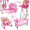 Кроватка для малышей, прочная пластиковая мебель, переносная для большинства кукол-реборнов и кукольных домиков, аксессуары для ежедневного использования