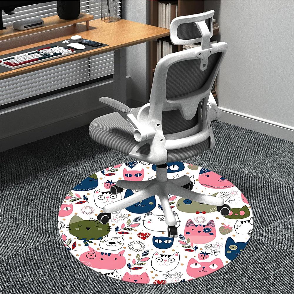 1pc Cat Pattern Carpet for Office, Non-slip, Soft and Durable Office Rug, Perfect for Office yy260128099
