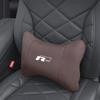 1Pcs Car Seat Headrest/Lumbar Auto Logo Neck Pillow For VW GTI Polo Passat B6 B7 Golf MK7 Tiguan Jetta Beetle Arteon CC Hub Cap zj6