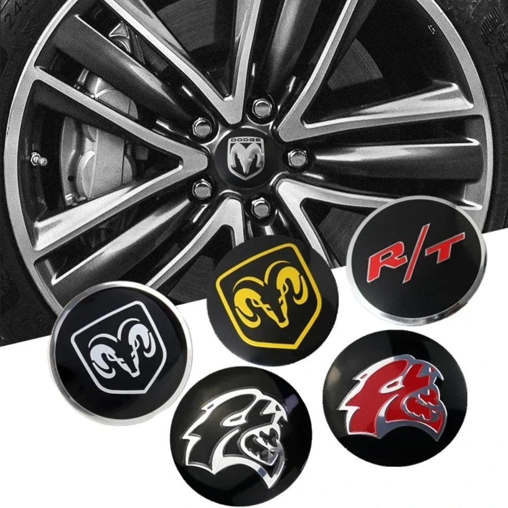 4PCS Alloy Car Wheel Center Emblem Hub Sticker for Dodge AVENGER CALIBER CARAVAN Challenger CHARGER DART NITRO RAM Accessories U888