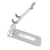 Foldable Aluminum Alloy Cell Phone Holder Folding Desktop Cell Phone Holder Stand for Desk Silver