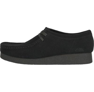 Женские полуботинки Clarks Damenschuhe wallabee evosh чёрные