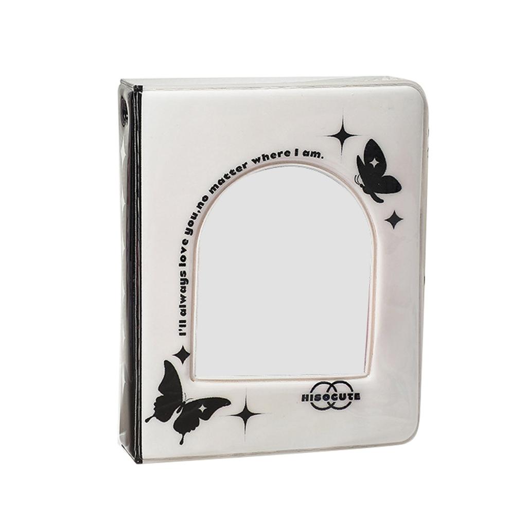 3-дюймовый мини-фотоальбом, полый держатель для фотокарточек Kpop, папки для фотокарточек, 20 листов, 40 карманов, маленькая книга для фотокарточек