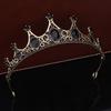 Baroque Bride Wedding Crown Tiara Wedding Dress Accessories Exquisite Alloy Rhinestone Crown Hair Accessories