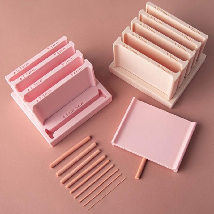 Ergonomic Polymer Clay Flattening Device With Interchangeable Height Settings Ideal For Crafters Designing Unique Clay Accessories