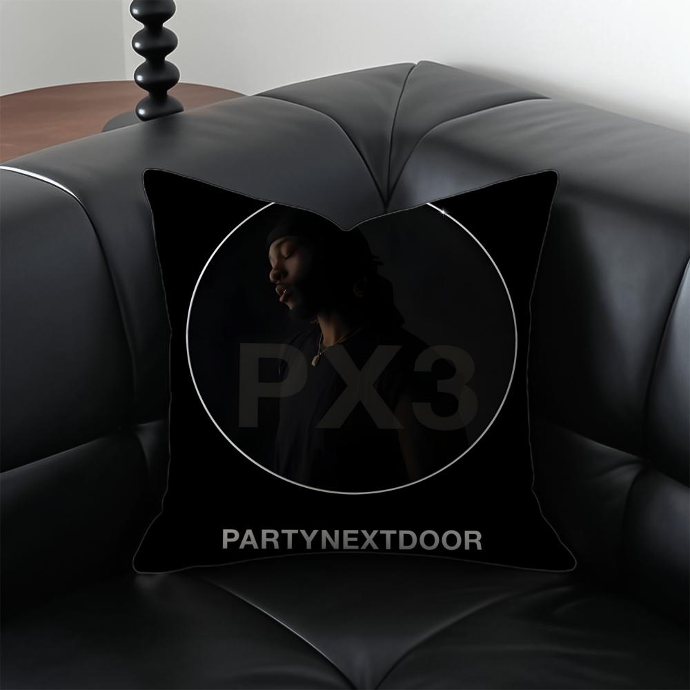 PPartynextdoor Рэпер Обложка альбома Наволочка для подушки Чехол для подушки Защита от пылевых клещей Невидимая молния Шелковистый плюшевый чехол для подушки
