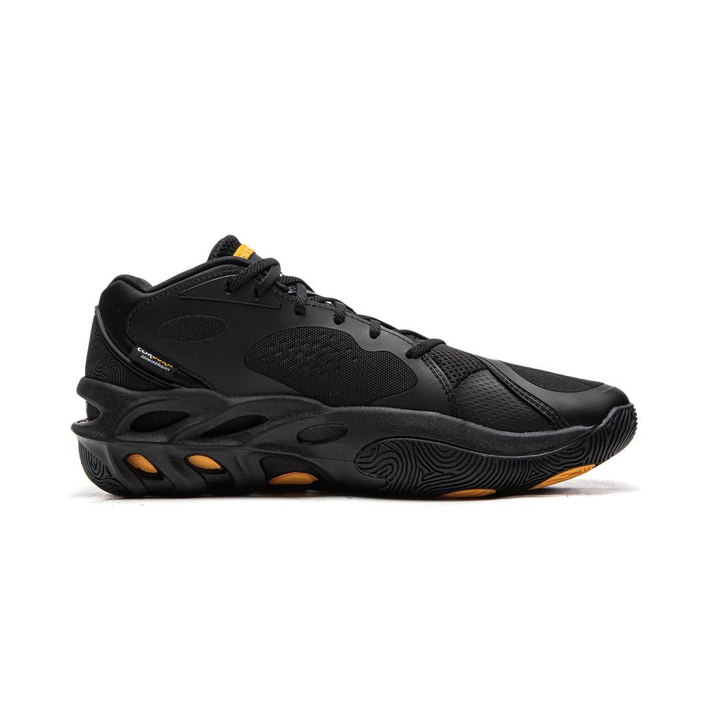 Li-Ning XinSheng Cushioning Slip Resistant Mid Top Basketball Shoes Men's Black ABAV071-2
