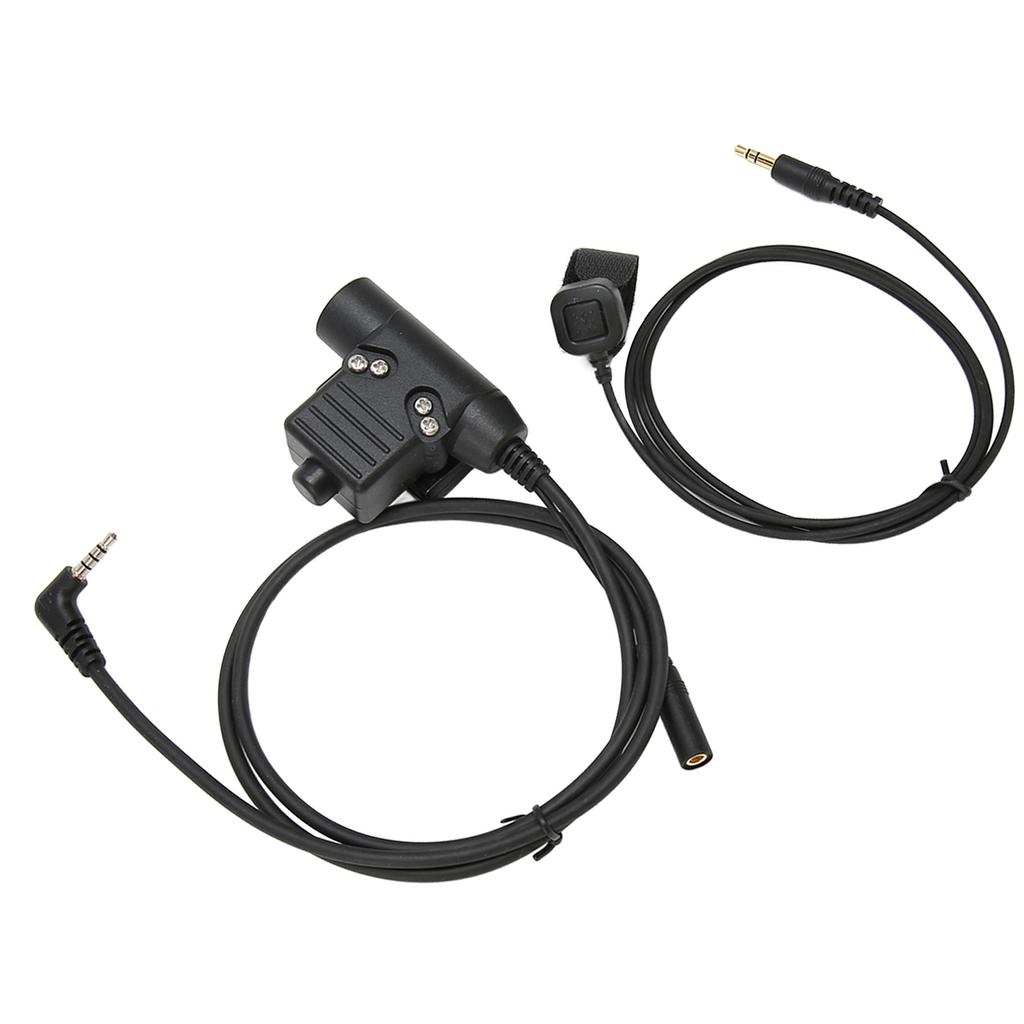 Адаптер PTT с кабелем 90 см, разъем для портативной гарнитуры Push to Talk для радиостанции Xiaomi 2 Way
