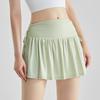 Two-Piece Pleated Skirt: Anti-Exposure, Drawstring, Hip-Wrapped, Quick-Drying Sports Tennis Skirt for Women