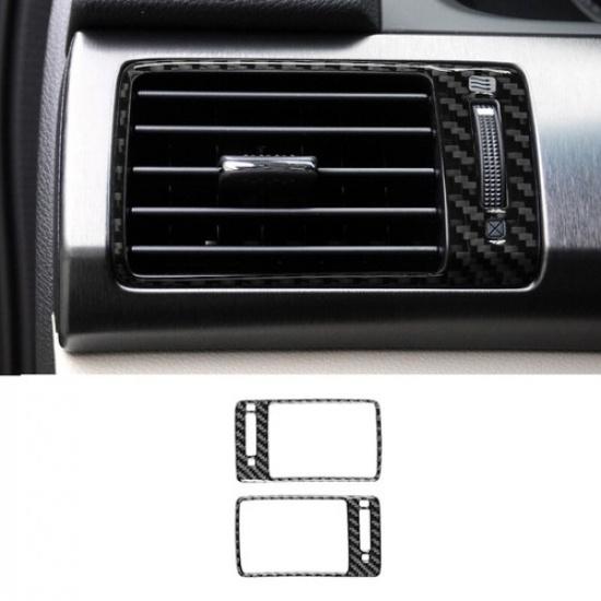 2Pcs Carbon Fiber Side AC Air Vent Outlet Cover Trim For Honda Accord 2013-2017