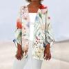 Женская повседневная модная легкая куртка средней длины с принтом, кардиган