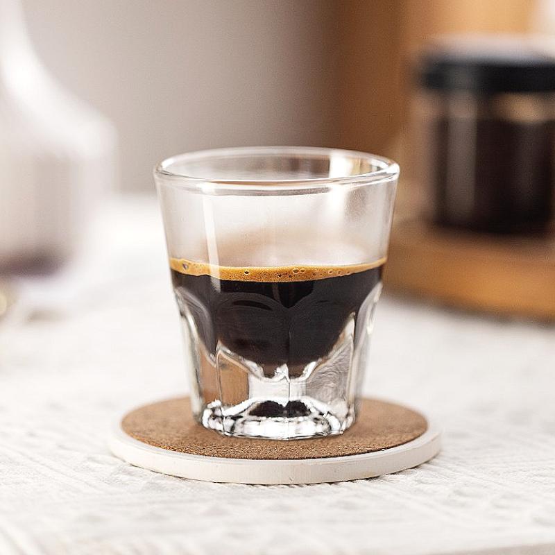 Стакан для виски с толстым дном 145 мл/240 мл, прозрачная чашка для эспрессо, классический бокал для бренди, изысканный бокал для вина, стеклянная посуда для вечеринок и баров