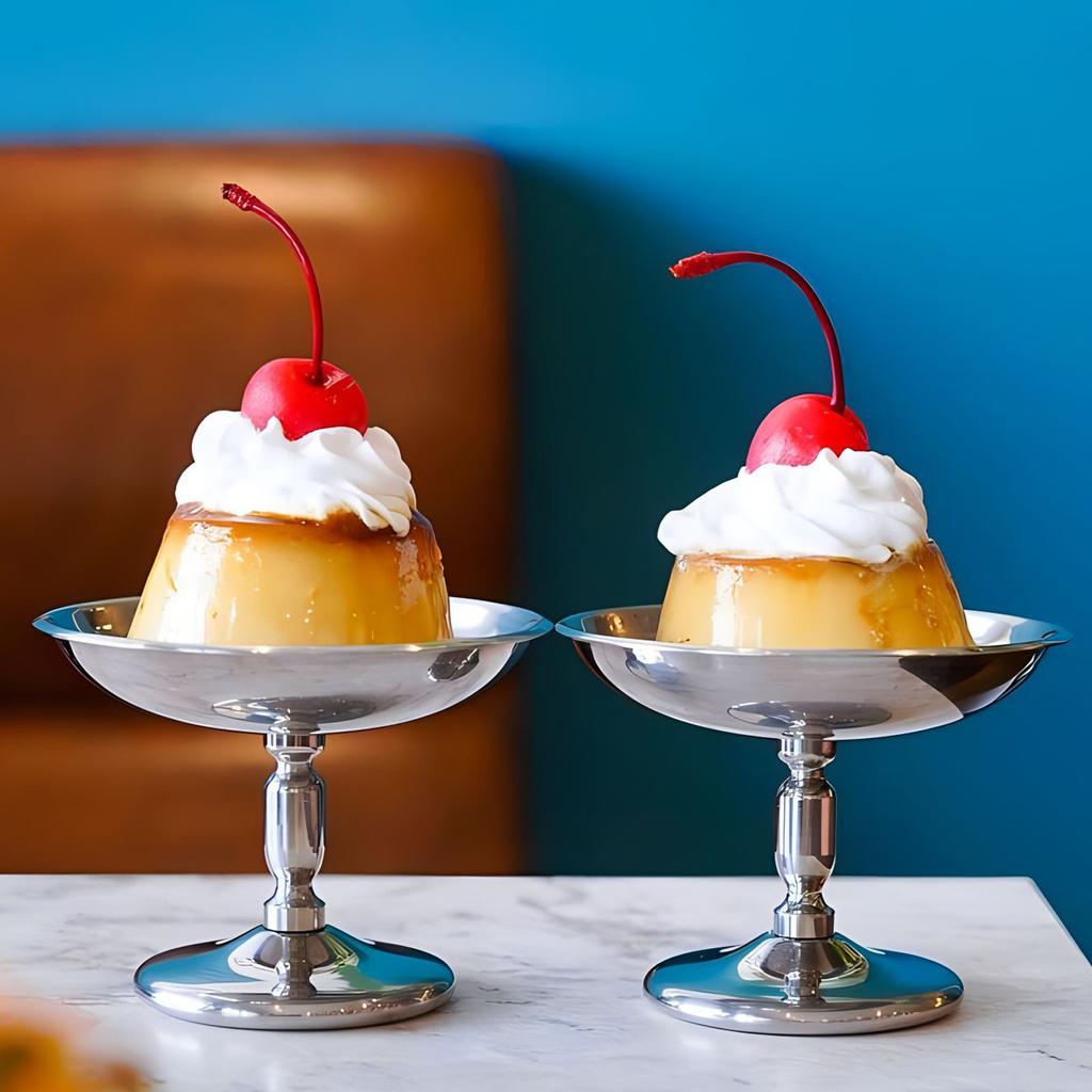 Миска для мороженого из нержавеющей стали Элегантная десертная чашка для домашних вечеринок и общественных мероприятий Блюдо для подачи сорбета и мусса