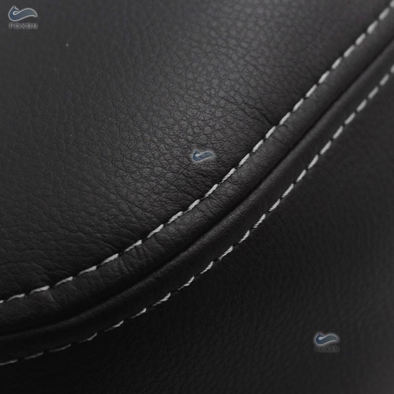 LHD для BMW 3 серии E46 1998-2005 автомобильные аксессуары интерьер крышка центральной консоли подлокотник кожаный чехол декор черный-серый