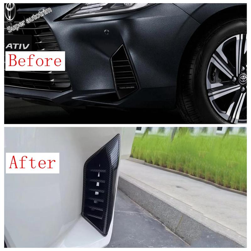 Door Handle Bowl / Fuel Tank Cap / Front Rear Fog Light Eyebrow Cover Trim For Toyota Yaris Ativ / Vois 2024 Accessories
