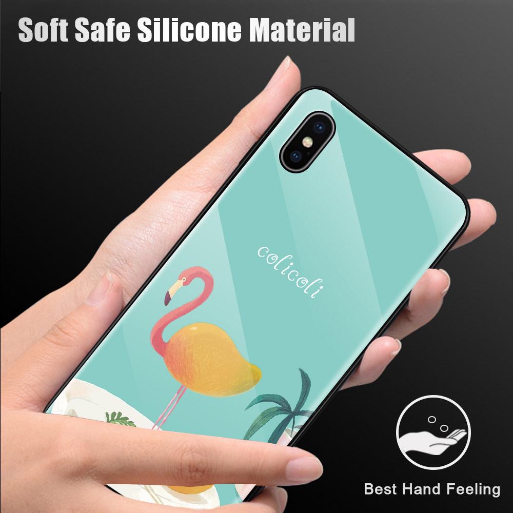 Популярный глянцевый чехол с розовым фламинго, противоударный чехол из закаленного стекла для Xiaomi Redmi