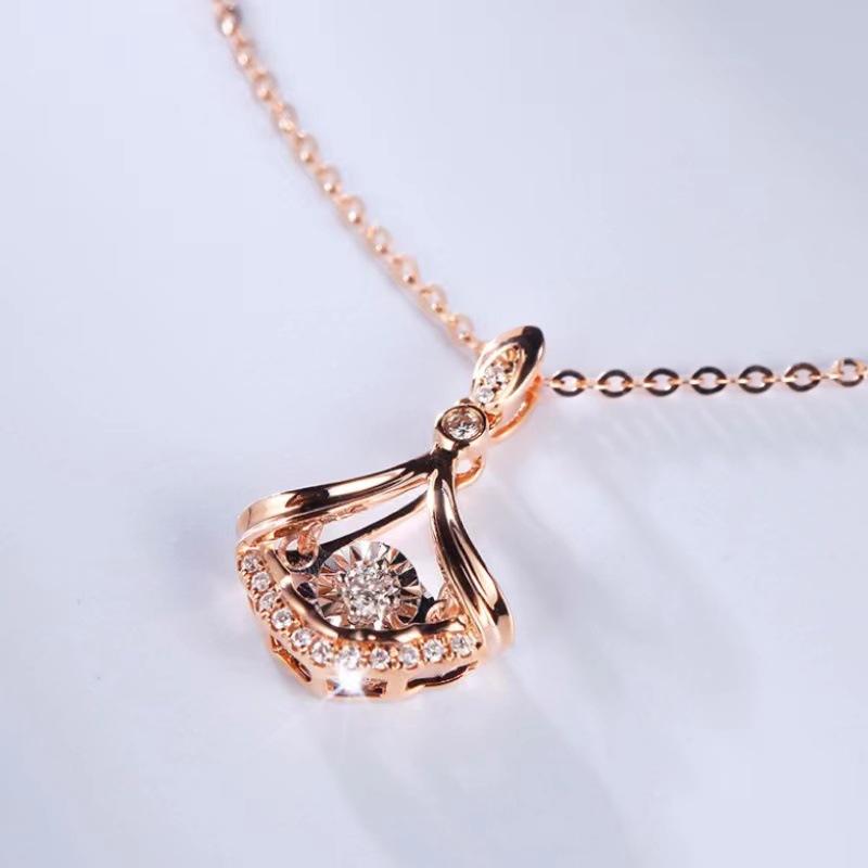 Новое умное ожерелье для женщин с нишевым дизайном «легкая роскошь», высококлассная маленькая подвеска в виде юбки, цепочка для ключицы