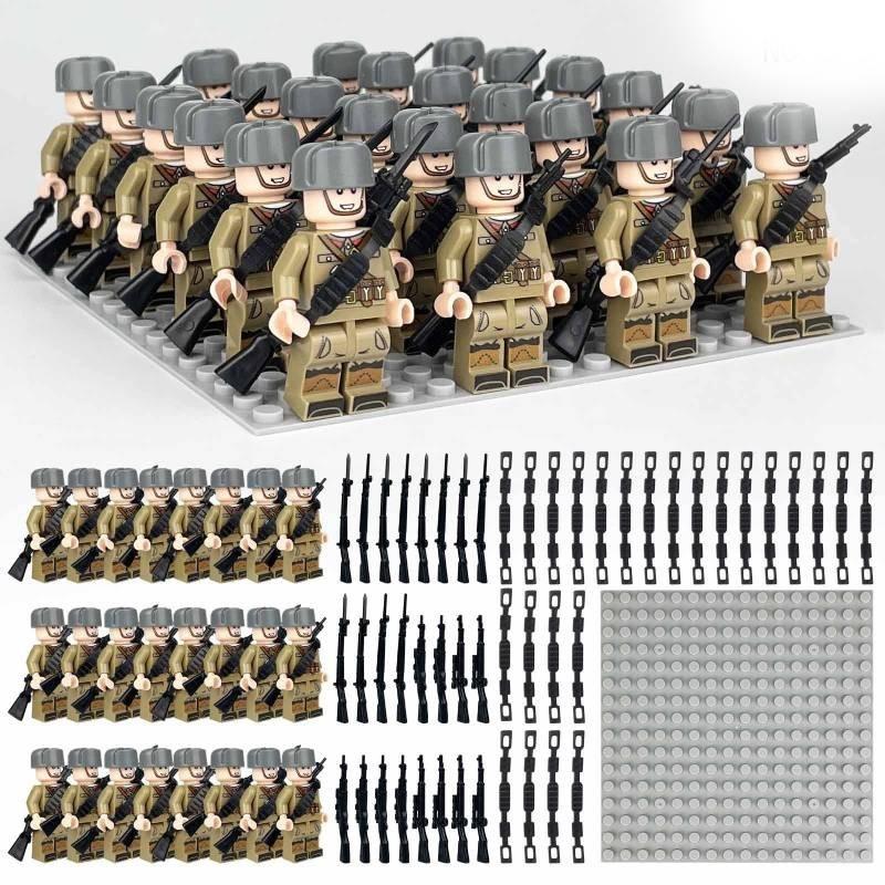 Small Particle Soldier Building Blocks Durable Abs Plastic Construction