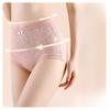 Lady Lace Satin Pure To Net Gauze Sexy High Bounce Does Not Pull In The Belly To Lift Hips Without Trace High Waist Underwear