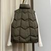 Европейский белый утиный пуховый жилет женский 2024 осень и зима новый свободный повседневный модный универсальный жилет куртка жилет