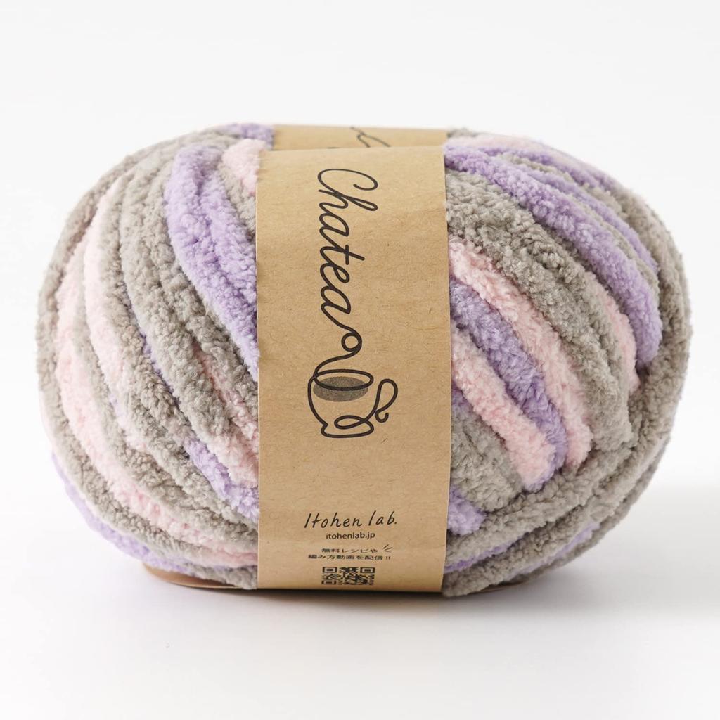 Knitworm Wool 10 Chatty Colorful Extra 40g Morning Yarn, Balls, Mall, Thick, (Approx. 32m), 100% Polyester,