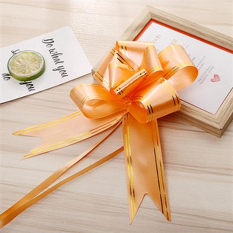Bowknot Fruit Basket Bow Flower Wedding Ribbon Wedding Ribbon Handle Decorative Handmade Car Door