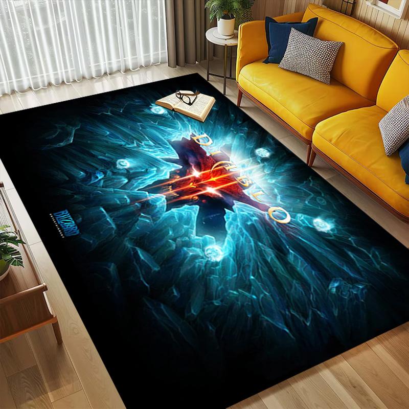 Diablo Iii Living Room Nonslip Area Rug Soft Carpet For Bedroom Game Playroom Sofa Office Home Decor Doormat Christmas Gift C92673