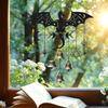 Exorcism Lucky Wind Chime Metal Bat Dragon Wind Bell Butterfly Eagle Wind Catcher Wall Window Hanging Ornament for Home Garden Patio Decoration