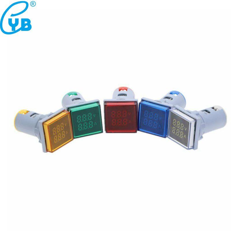 AD16S-VA AC 500V 100A Square LED Digital Voltmeter Ammeter 110V 220V Voltage Current Meter Voltammeter Volt Amp Tester Detector