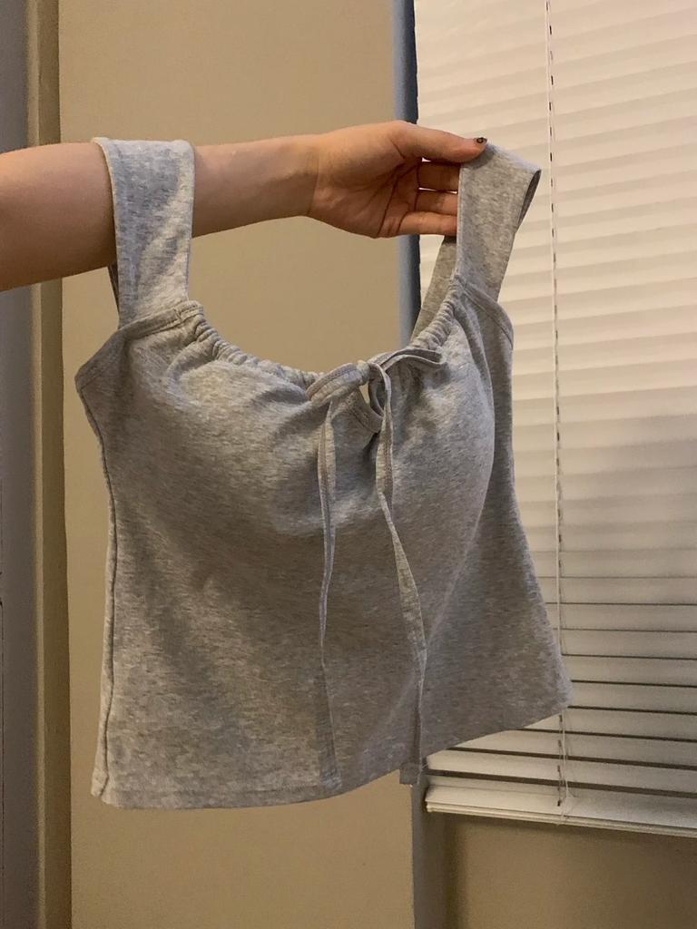 Design Lace-up White Vest Women Summer with Chest Pad Outer Wear Inner Small Sling Short Slim Fit Sweet and Spicy Top