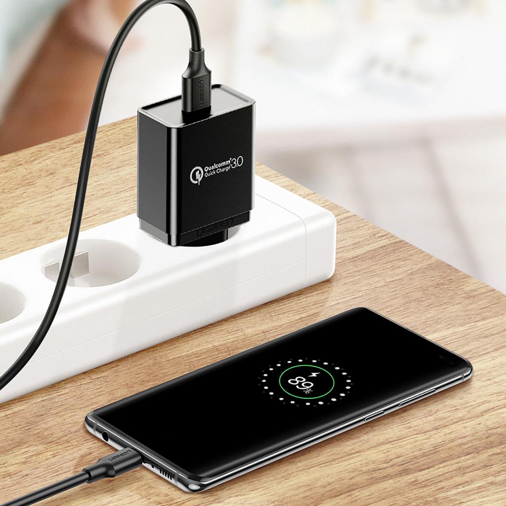 Cable USB-A 3.0 - USB-C 3A 1.5m - black