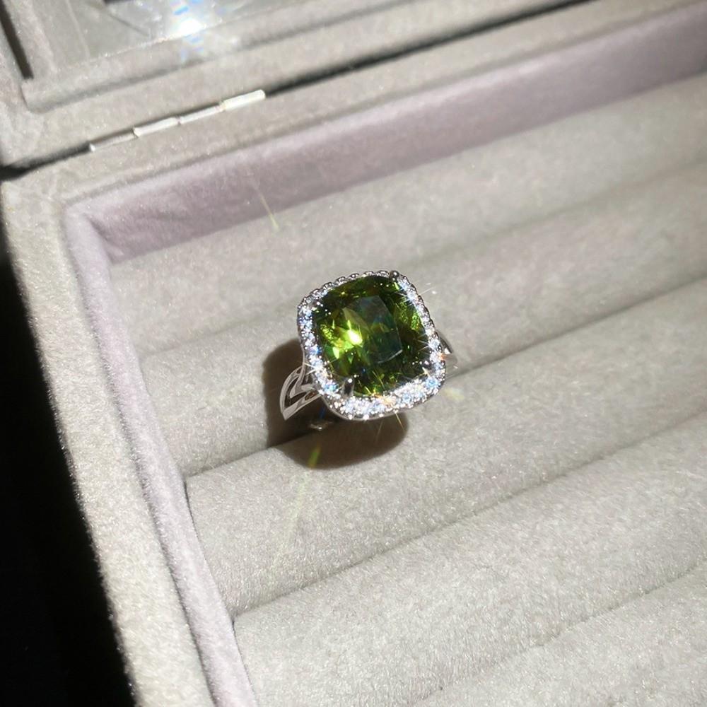 Zircon Crystal Open Ring Vintage Exaggerated Ring Creative Rhinestone Rings Women Gift