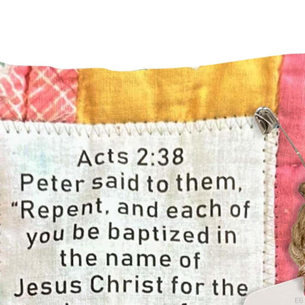 Cross Inside Prayer Quilt for Holiday Decor And Gift