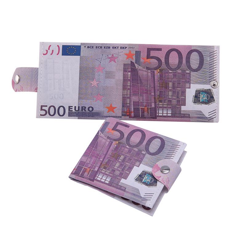 16 стилей, мужской кошелек, ультратонкий кошелек Billeteras Para Hombr, короткий кошелек с рисунком банкнот, унисекс, кошелек для монет, кошелек для женщин