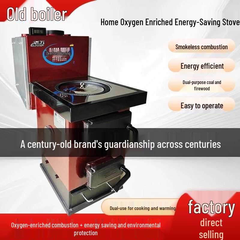 Energy-Saving Coal-Fired Stove & Radiator for Cooking and Heating