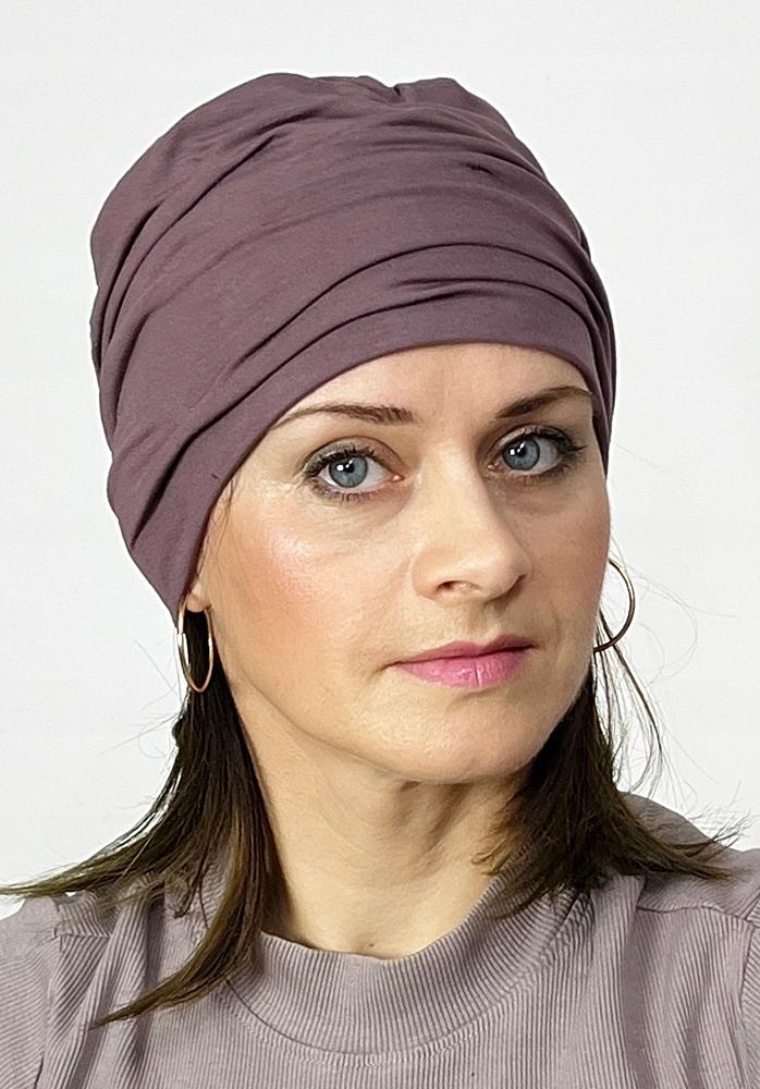 Iryda Turban Made of Bamboo Cocoa Double Cap Even After Chemotherapy