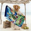 Soccer Cats Action Customized Name Beach Towel High Absorbency & Quick-Dry Perfect for Traveling Yoga Camping and Swimming