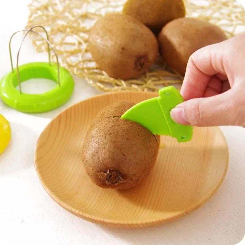 1pc Detachable Kiwi Peeler Fruit Peeler Stainless Steel Salad Cooking Tool Lemon Peeler Kitchen Gadgets Fruit Cut Accessories
