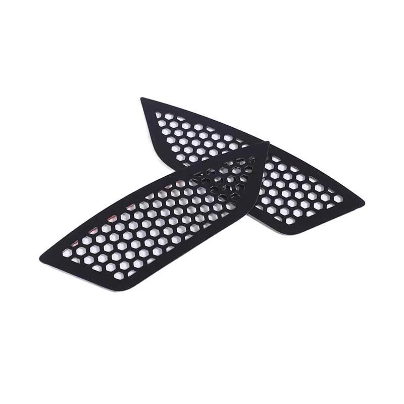 For Subaru Forester 2019-2024 Dustproof mesh accessories on both sides of the instrument panel Stainless steel Black 2pcs