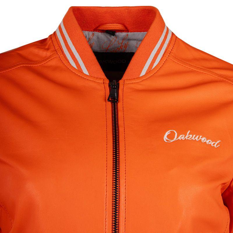 Женская кожаная куртка-бомбер OAKWOOD