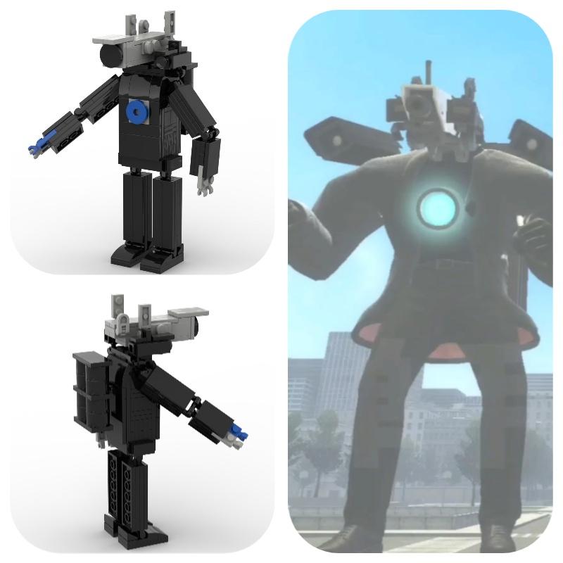Star Sign Titan Surveillance Man Building Block Toy Set Desktop Decoration Plastic Material