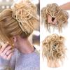 Messy Synthetic Hair Bun Chignon Elastic Hair Rubber Band Hairpieces For Women Natural Fake False Hair Tail Black Blonde